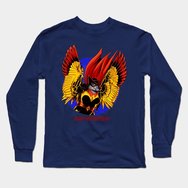 Bat-Wigeon Long Sleeve T-Shirt by ThirteenthFloor